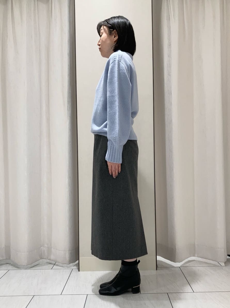 わたなべさんの「UNTITLED｜【洗える】スポンディッシュ ボトルネックニット」を使ったコーディネート