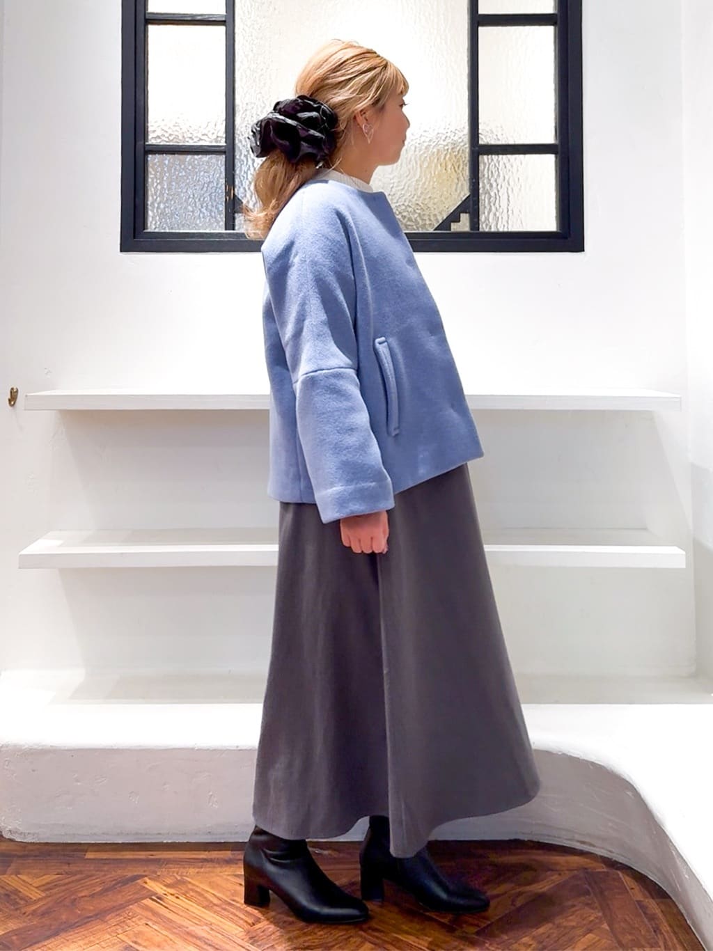 Harukaさんの「grove｜【毛玉軽減／洗える】ミニケーブルニット」を使ったコーディネート