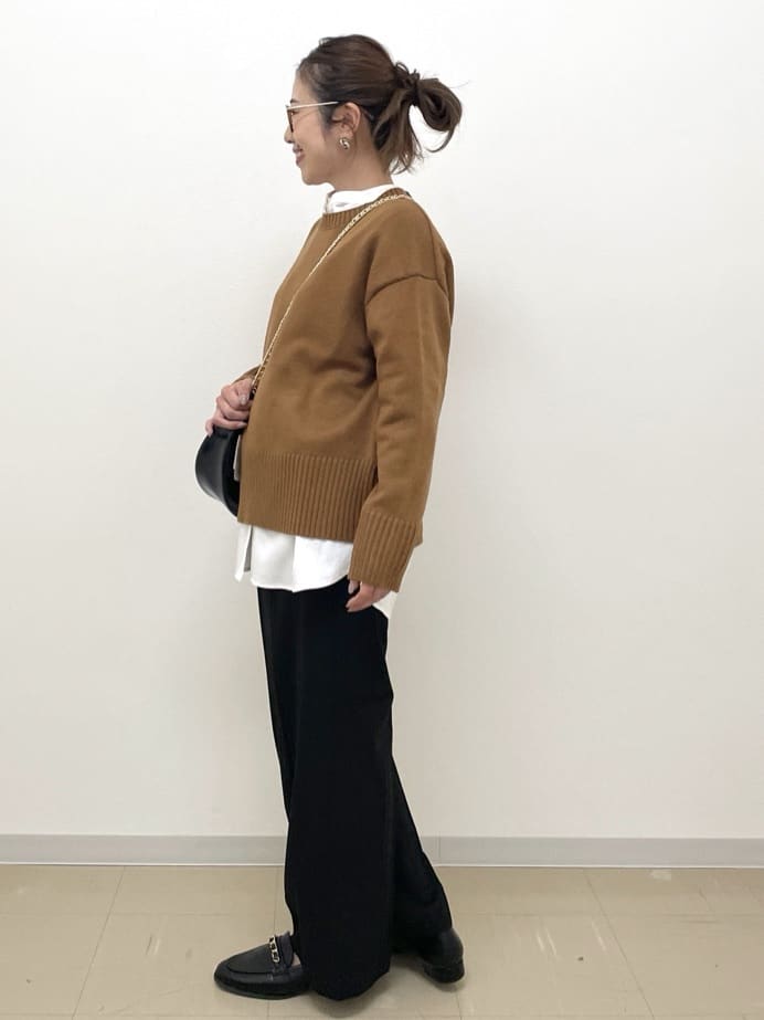Akiさんの「OPAQUE.CLIP｜バンドカラーシャツ【洗濯機OK】」を使ったコーディネート