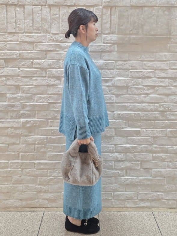 mamiさんの「index｜ラメスパンコールナロースカート／セットアップ対応可【洗濯機OK】」を使ったコーディネート