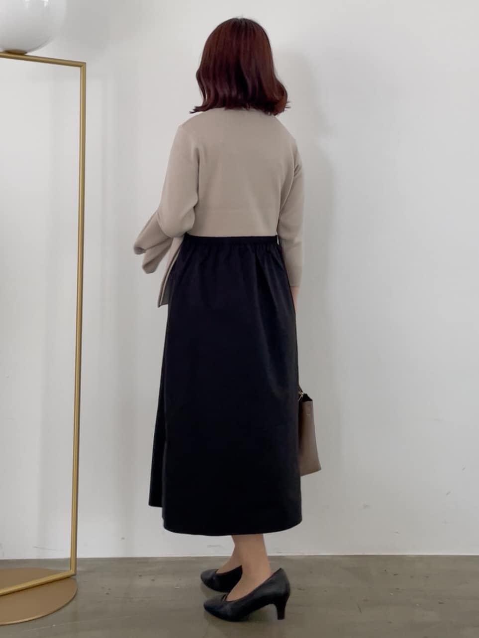 yukariさんの「Reflect｜【軽い羽織に◎／セットアップ可】パール調ボタン付きカーディガン」を使ったコーディネート