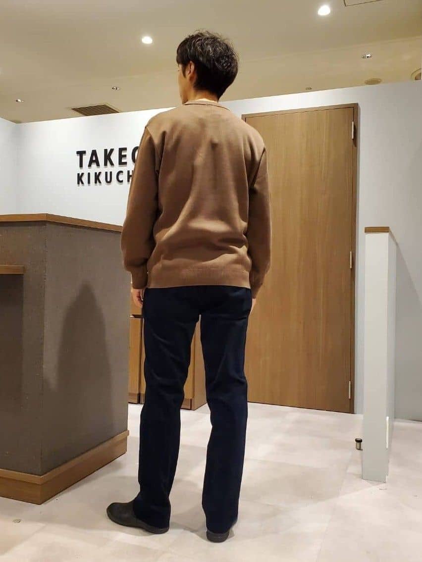 ishidaさんの「TAKEO KIKUCHI｜【Made in JAPAN】ビッグチェック＆スライドパズル柄 ニット」を使ったコーディネート