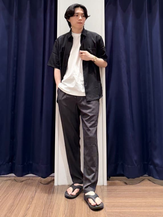 Tightさんの「THE SHOP TK｜パーフェクテックリンクス半袖Tシャツ 【接触冷感／吸水速乾／UVカット／洗濯機OK】」を使ったコーディネート