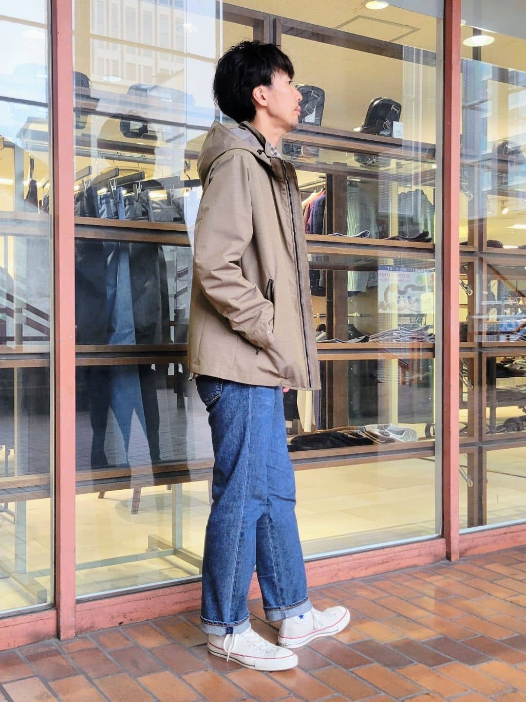 piroyaさんの「TAKEO KIKUCHI｜チェックボーラーガーゼシャツ」を使ったコーディネート