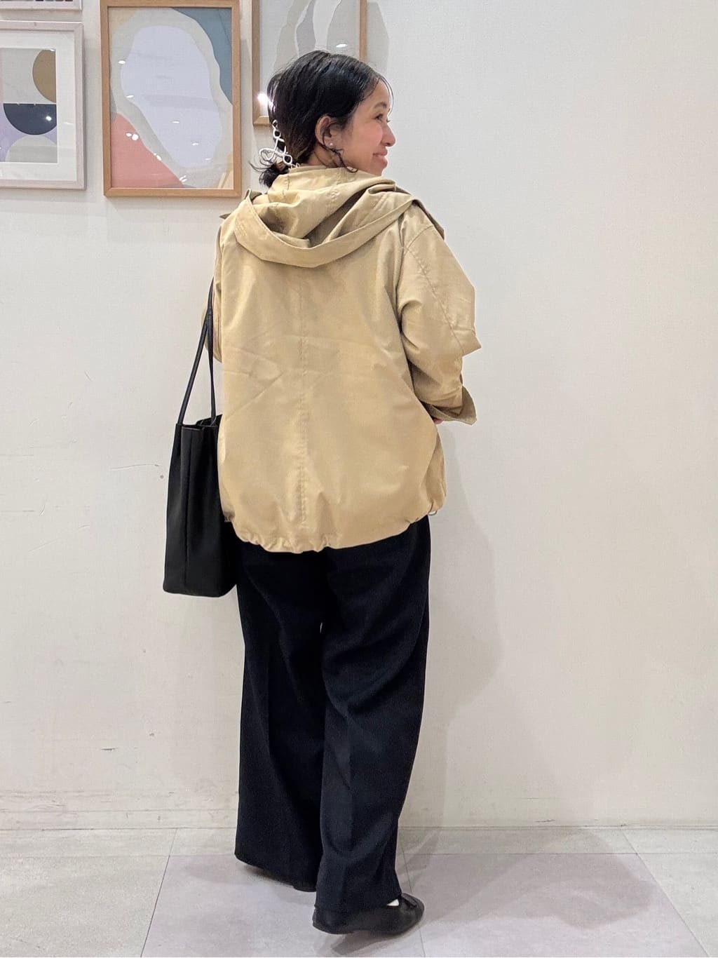 たけぴさんの「SHOO･LA･RUE｜【S-LL】キャンディースリーブが女性らしい マルチストライプブラウス」を使ったコーディネート