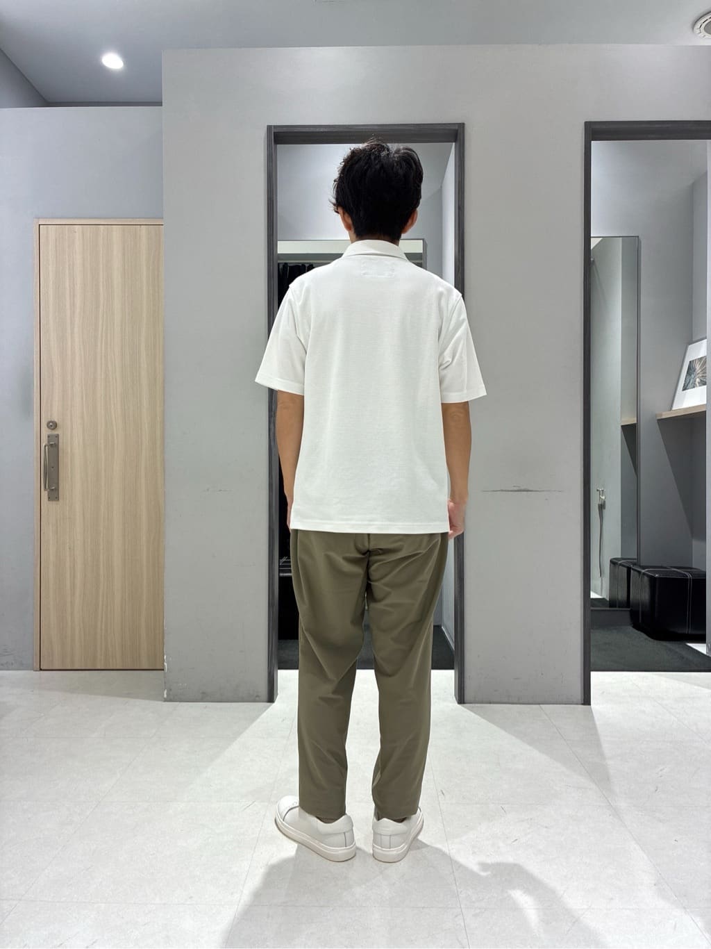 わいずみさんの「TAKEO KIKUCHI｜【抗菌防臭／9色5サイズ展開】ハニカムメランジ ポロシャツ」を使ったコーディネート