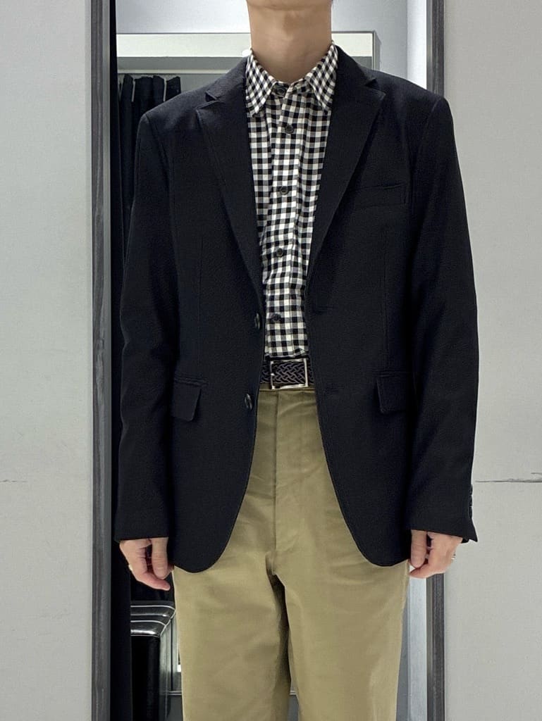 わいずみさんの「TAKEO KIKUCHI｜【360&deg;ストレッチ／セットアップ対応】None Of Stress ジャケット」を使ったコーディネート