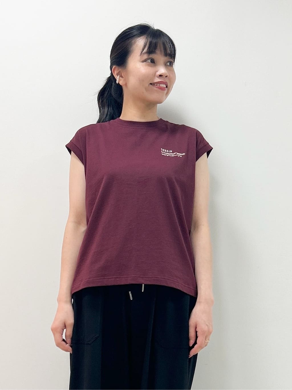 Kaiさんの「Dessin｜【洗える】オーガニックコットンフレンチスリーブ」を使ったコーディネート