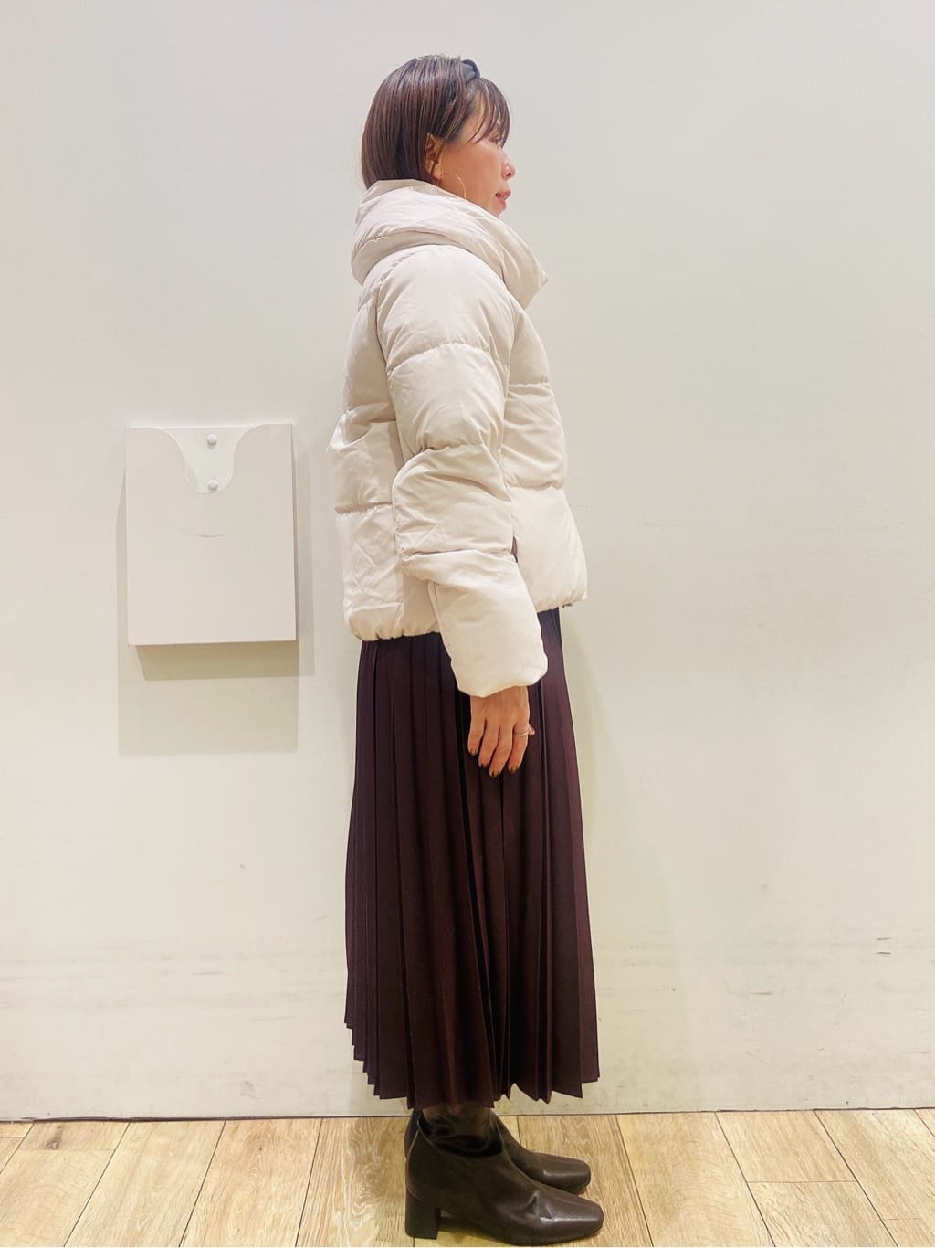 YUKOさんの「index｜KAWADAダウンショートコート【撥水／洗濯機OK／静電気防止裏地】《XS～LL》」を使ったコーディネート