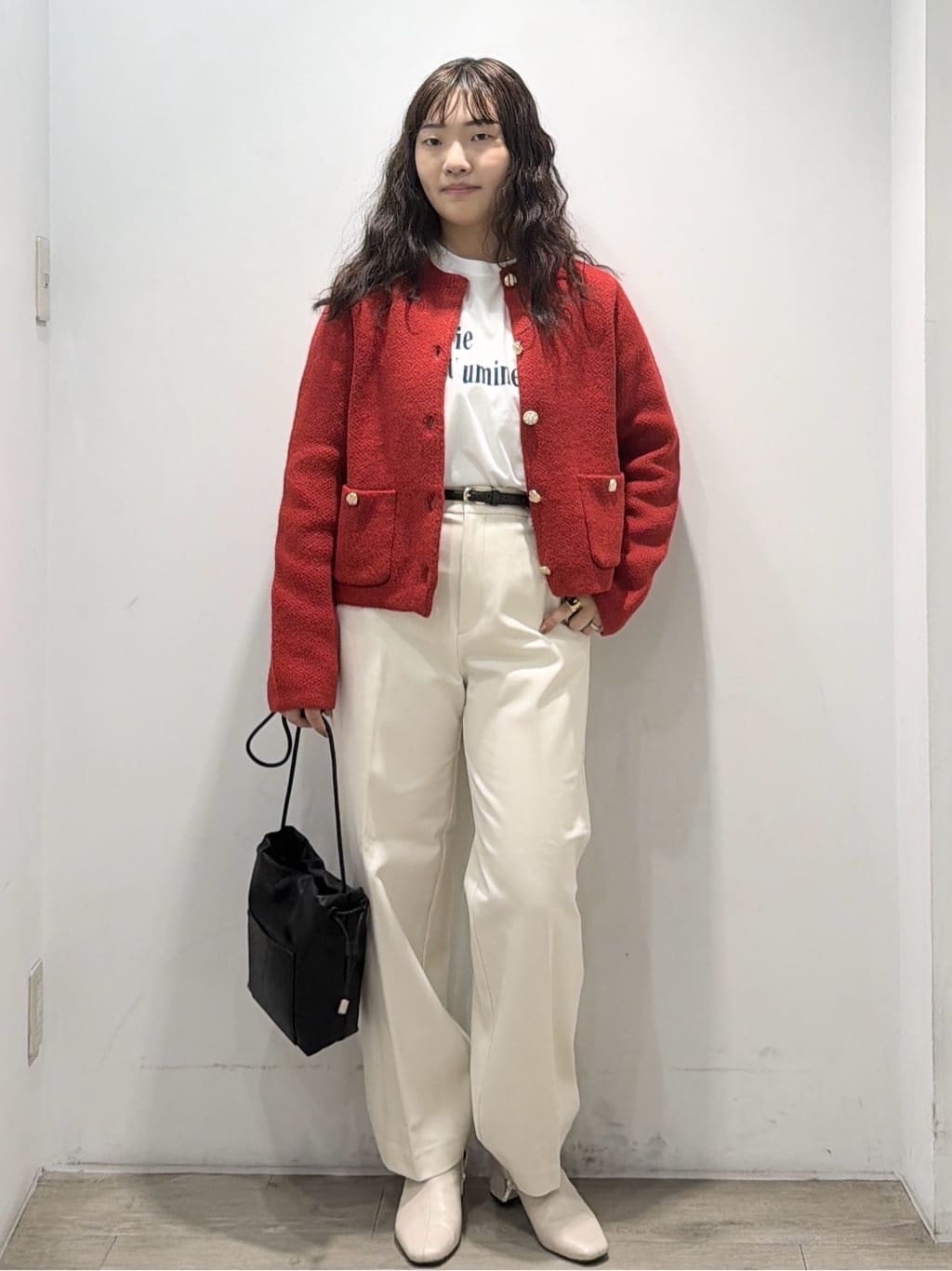 sumicaさんの「OPAQUE.CLIP｜ロングロゴTシャツ【洗濯機OK】」を使ったコーディネート