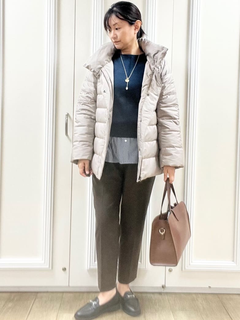 KAOさんの「Reflect｜【SS-4Lサイズ】フーデッドミドルダウンコート」を使ったコーディネート