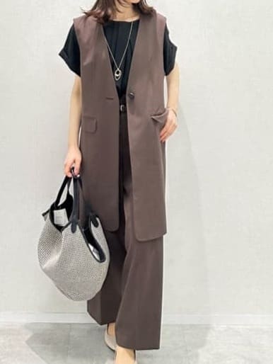 Miwaさんの「UNTITLED｜ライトダブルリングネックレス」を使ったコーディネート