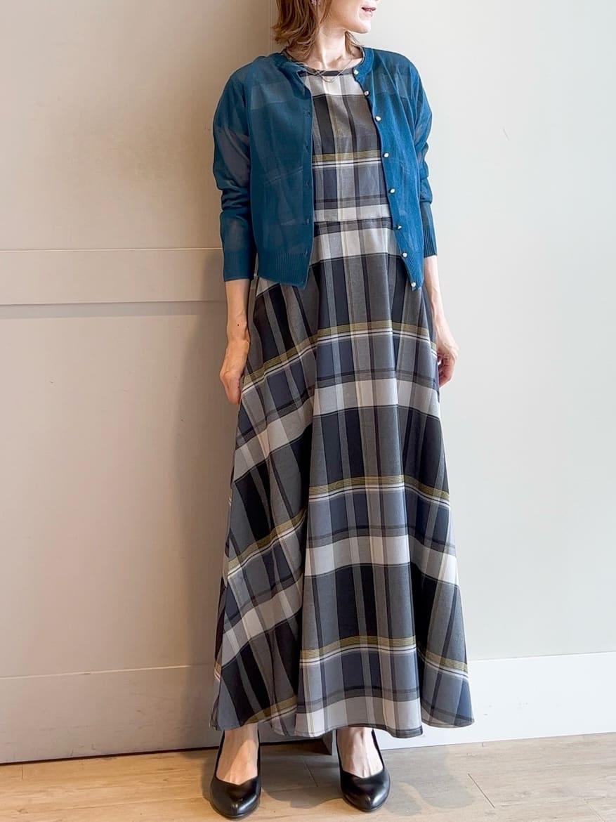 yamakoさんの「grove｜【雑誌掲載】洗えるシアーカーディガン」を使ったコーディネート