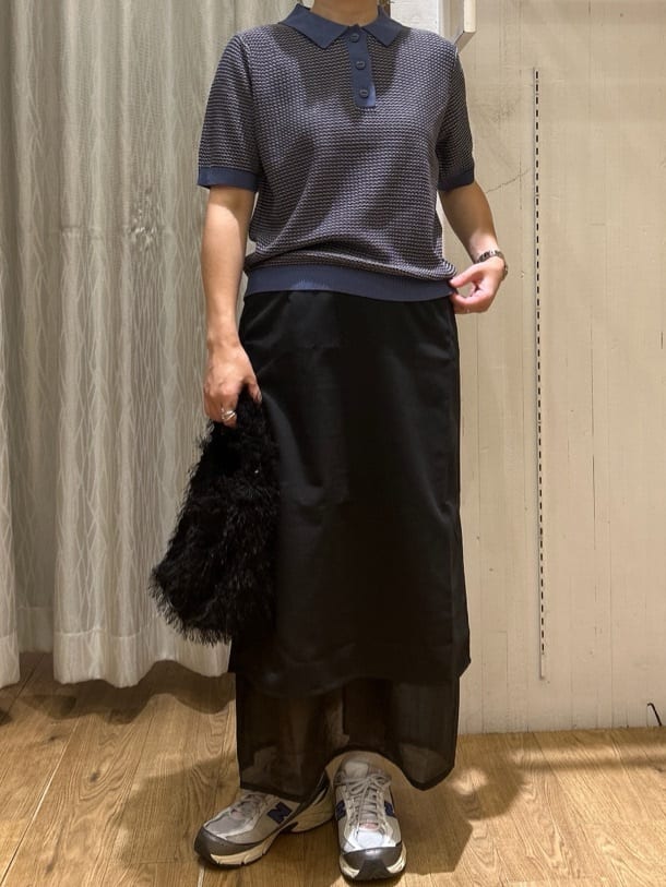 ga_riさんの「THE SHOP TK｜フリンジボア巾着バッグ」を使ったコーディネート