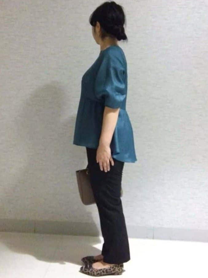 sakoさんの「Reflect｜【すっきり見え！長め丈】ペプラムデザインシアーブラウス」を使ったコーディネート