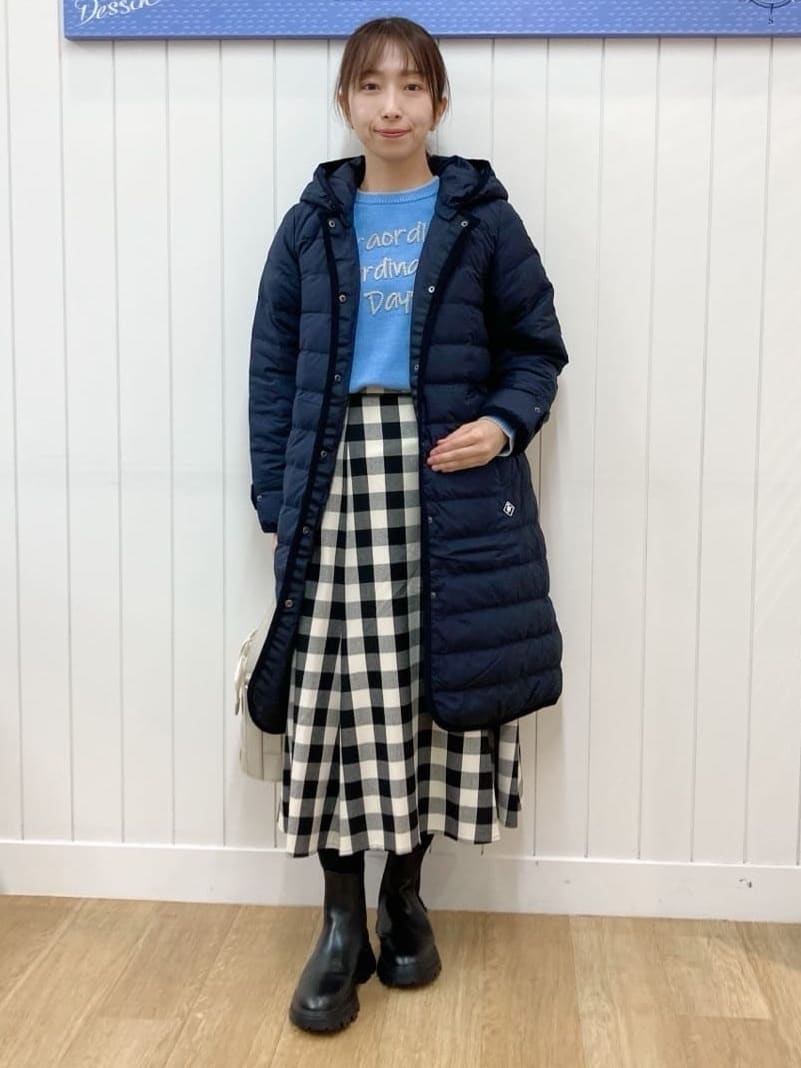 yoshiさんの「Dessin｜【撥水・2WAY】ミュラーダウンコートロング丈」を使ったコーディネート