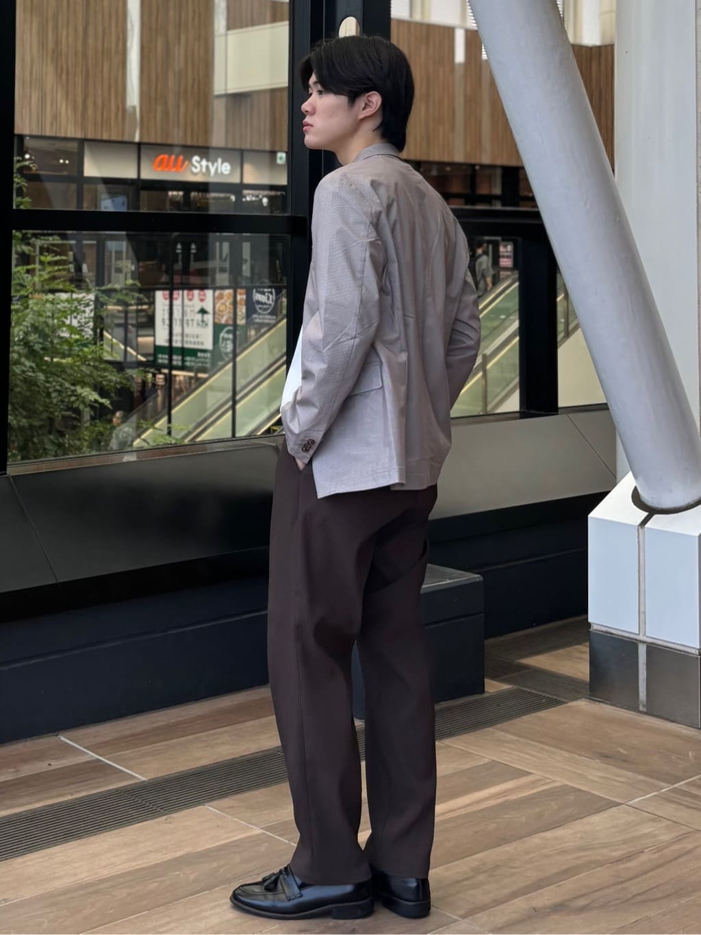 うらしーさんの「THE SHOP TK｜パーフェクテックリンクス半袖Tシャツ 【接触冷感／吸水速乾／UVカット／洗濯機OK】」を使ったコーディネート