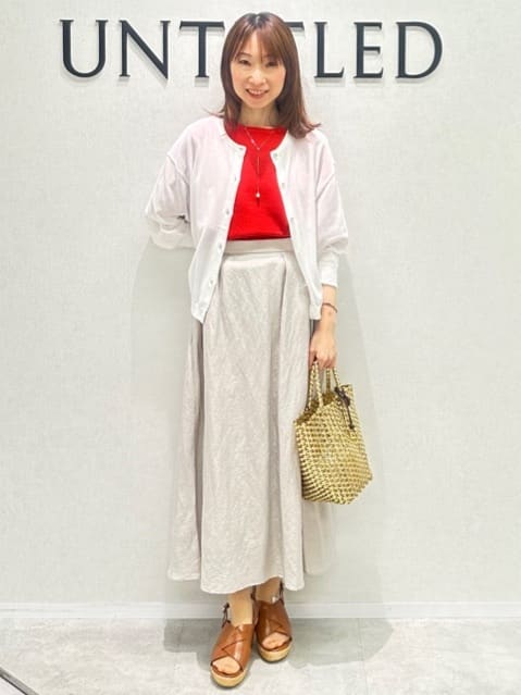 Miwaさんの「UNTITLED｜メタリックメッシュトート」を使ったコーディネート