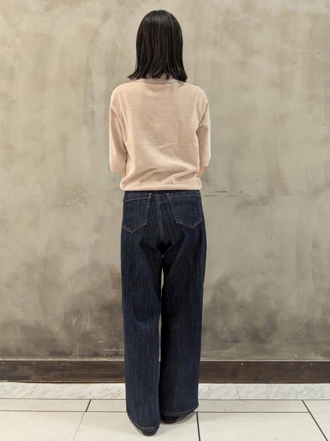 shioさんの「grove｜【美シルエット/選べる着丈】大人のためのバギーデニム」を使ったコーディネート