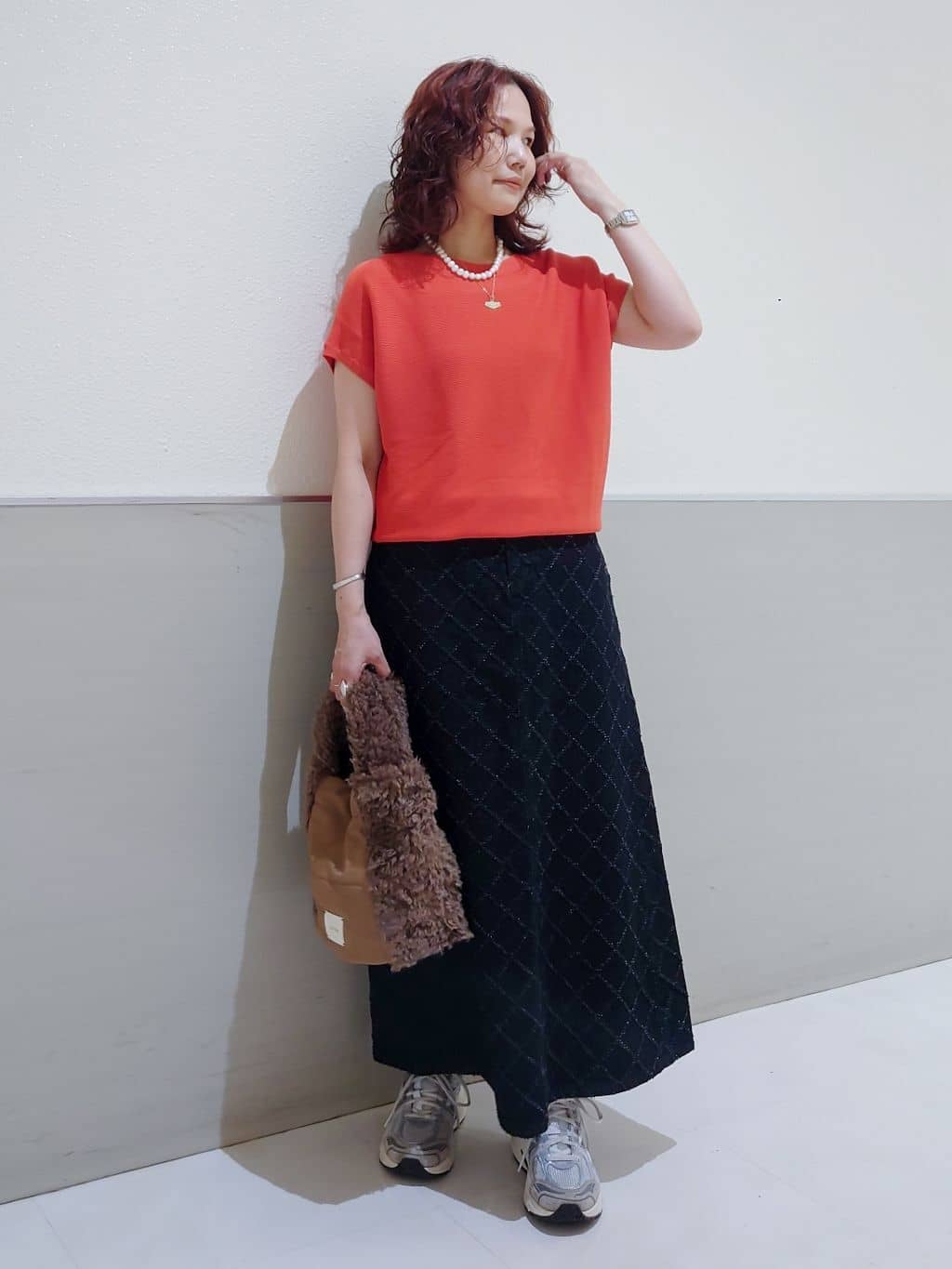maruさんの「THE SHOP TK｜【6色展開】さらさらフレンチニット【毛玉になりにくい/洗濯機OK】」を使ったコーディネート