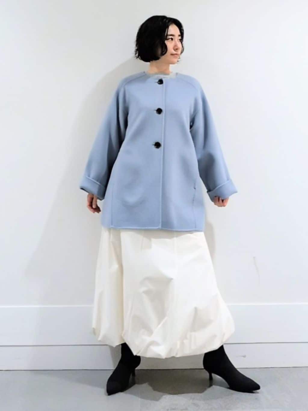 ミズタさんの「UNTITLED｜【ミディ丈/軽やか】セミラグランリバー コート」を使ったコーディネート