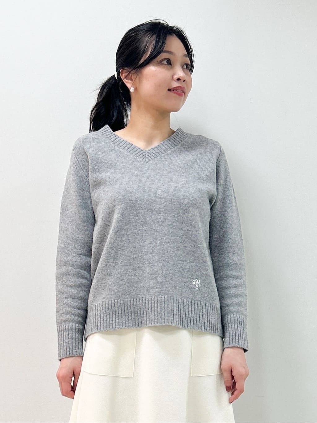 Kaiさんの「Dessin｜ウール混クルーネックコート」を使ったコーディネート