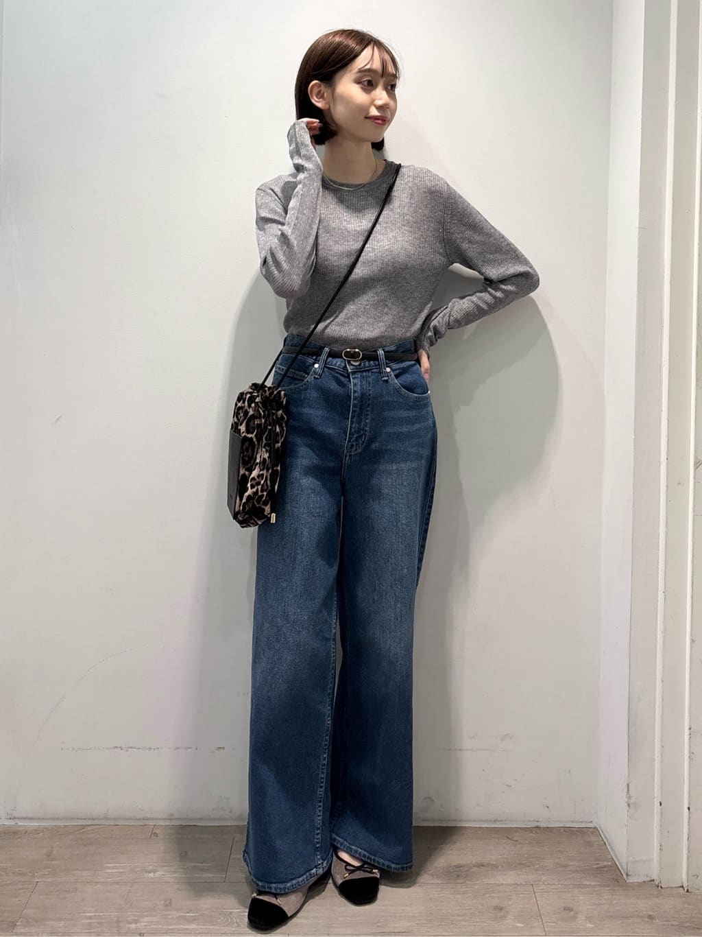 ぶまりんさんの「OPAQUE.CLIP｜ストレッチバギーデニム【洗濯機洗い可】《SS～LL》」を使ったコーディネート