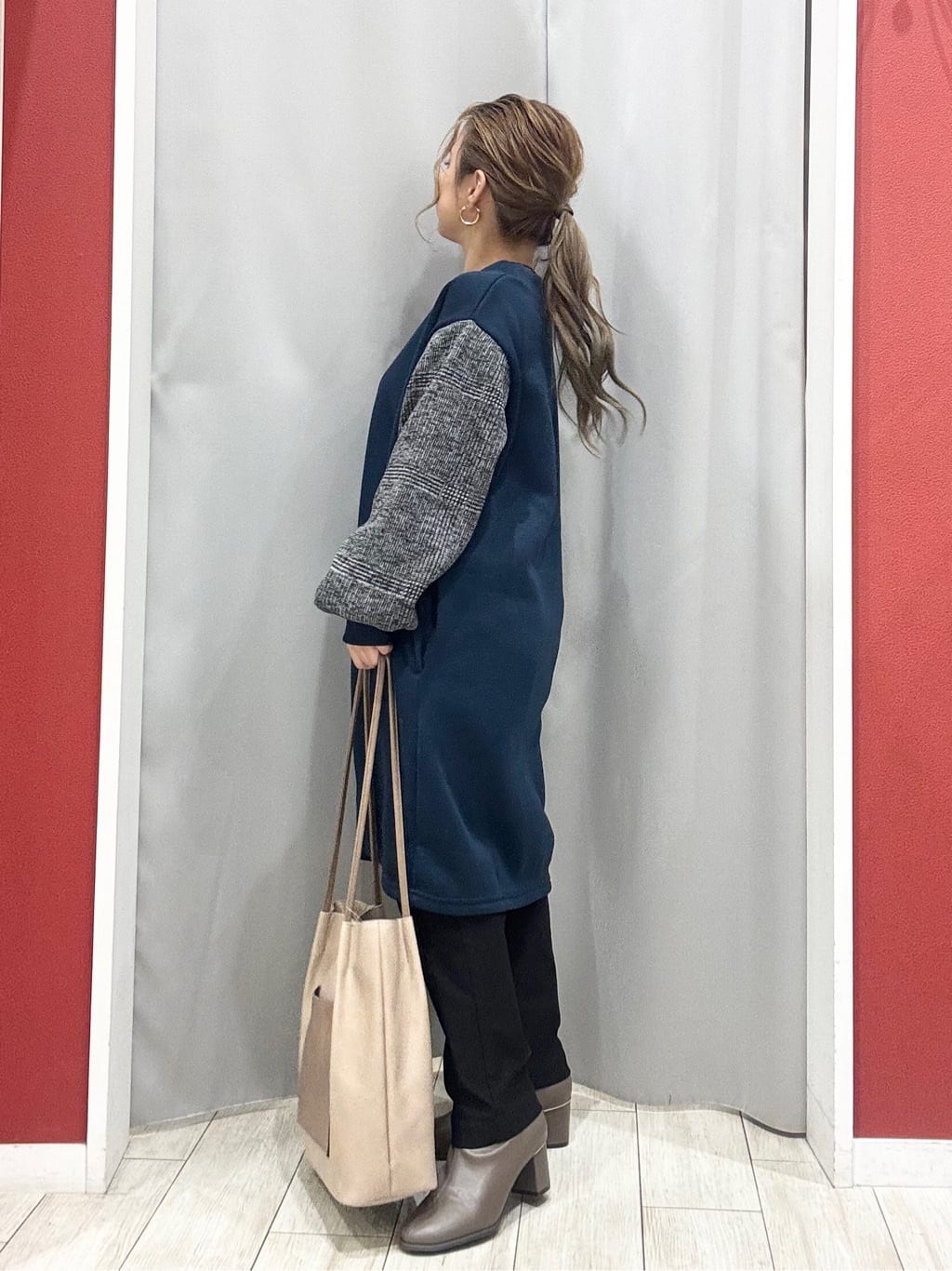 shioさんの「SHOO･LA･RUE｜【あったか/S-LL】お袖チェック裏起毛チュニック」を使ったコーディネート