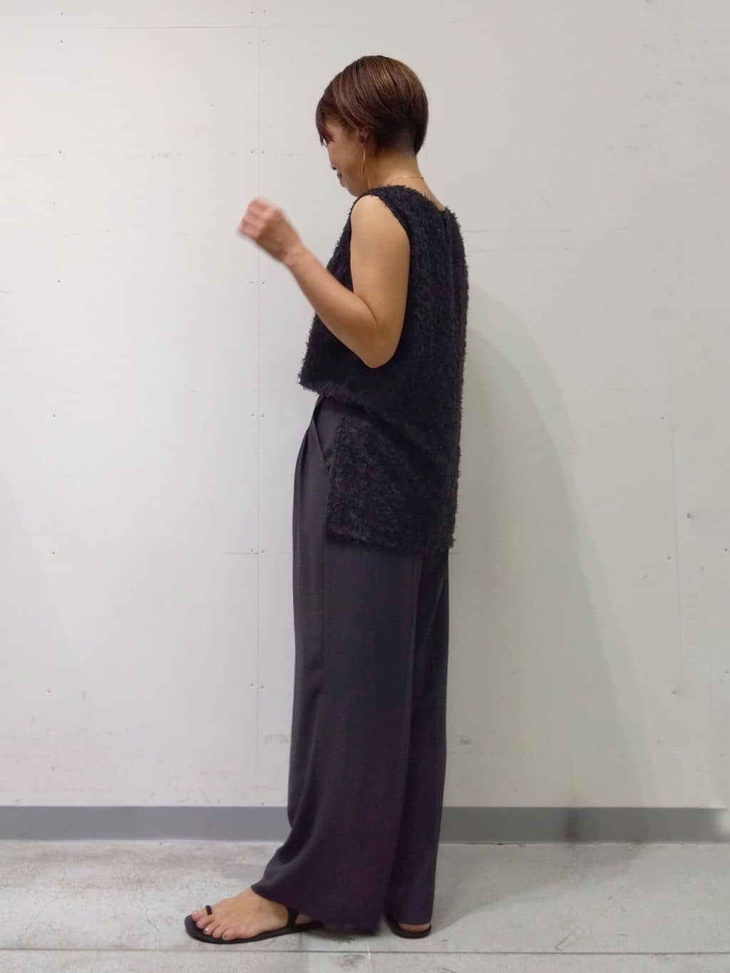Kさんの「INDIVI｜【インナーとしても活躍！】フリンジジャカードチュニック」を使ったコーディネート