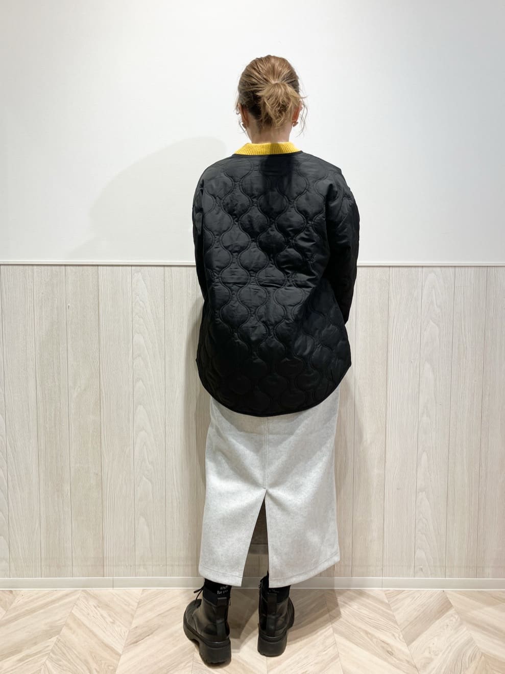 shokoさんの「SHOO･LA･RUE｜【S-LL】あったかすっきり 圧縮ニットナロースカート」を使ったコーディネート