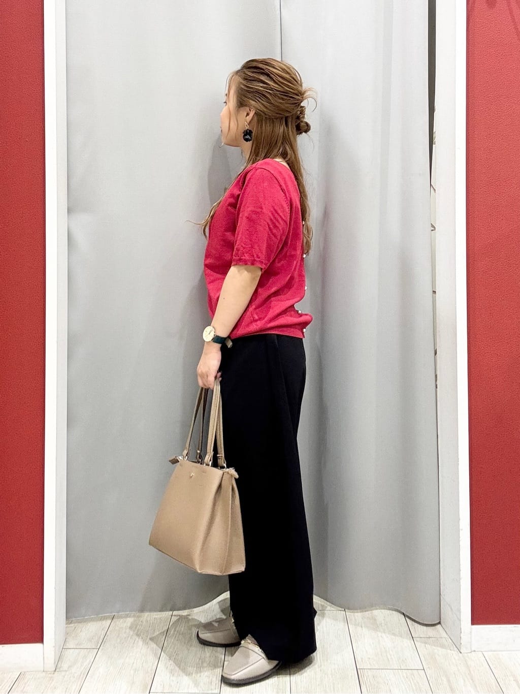 shioさんの「SHOO･LA･RUE｜【洗える/S-LL/前後2WAY】きれい見え 刺繍ニットカーディガン」を使ったコーディネート
