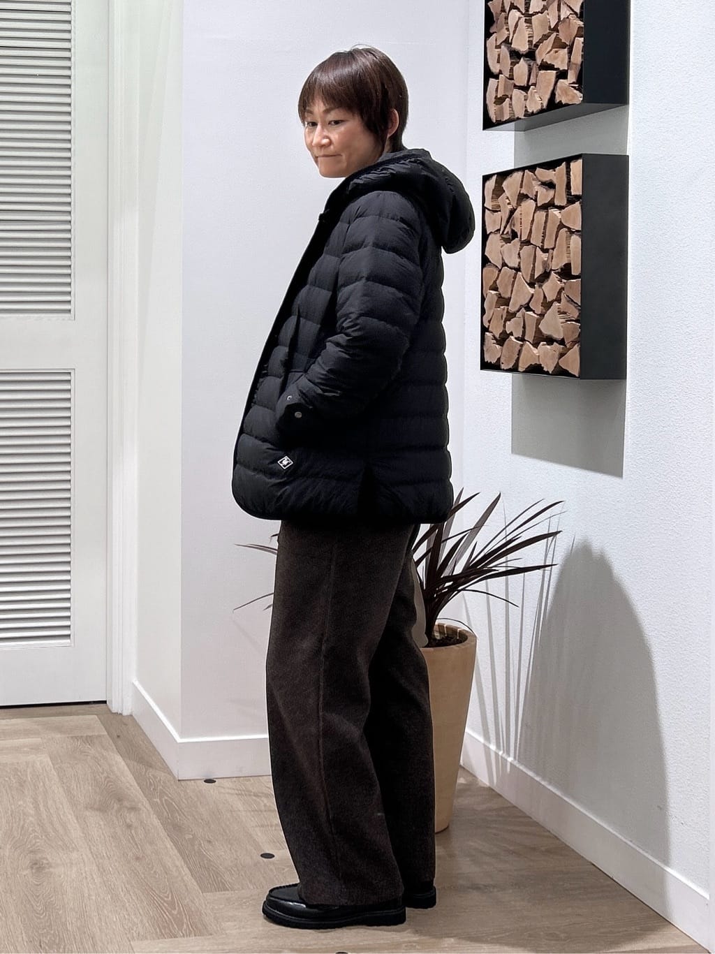 rairaiさんの「Dessin｜【撥水・2WAY】ミュラーダウンコートミドル丈」を使ったコーディネート