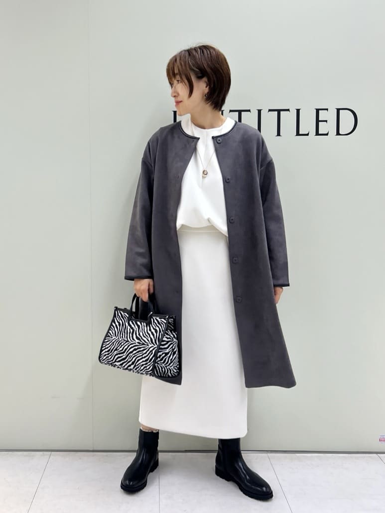 Mikiさんの「UNTITLED｜【セットアップ可/洗える/ウエストゴム】ダンボールジャージスカート」を使ったコーディネート