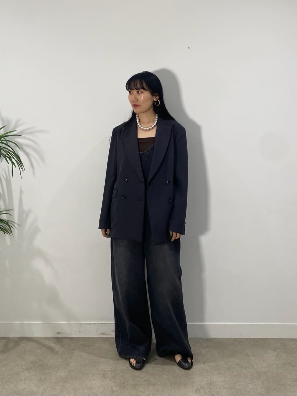 rinaさんの「INDIVI｜デニムサロペット」を使ったコーディネート