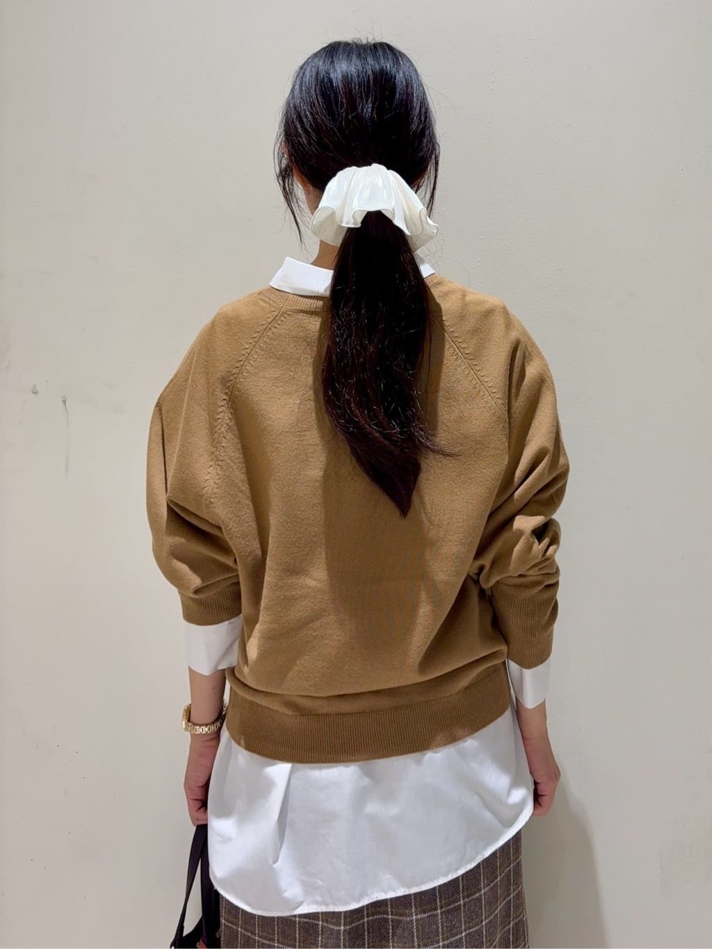 きみさんの「OPAQUE.CLIP｜ラグランクルーネックニット／エクストラファインメリノウール【THEシリーズ／洗濯機OK】」を使ったコーディネート