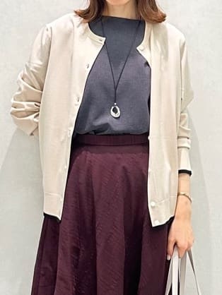 Miwaさんの「UNTITLED｜【セットアップ可/はっ水/通勤】リラククール 半袖ブラウス」を使ったコーディネート