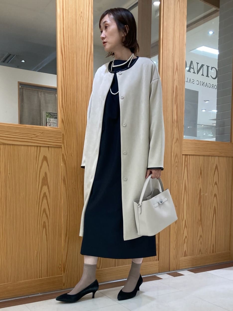 ゆうさんの「UNTITLED｜【洗える/軽羽織り】マシュマロタッチ　スエード調コート」を使ったコーディネート