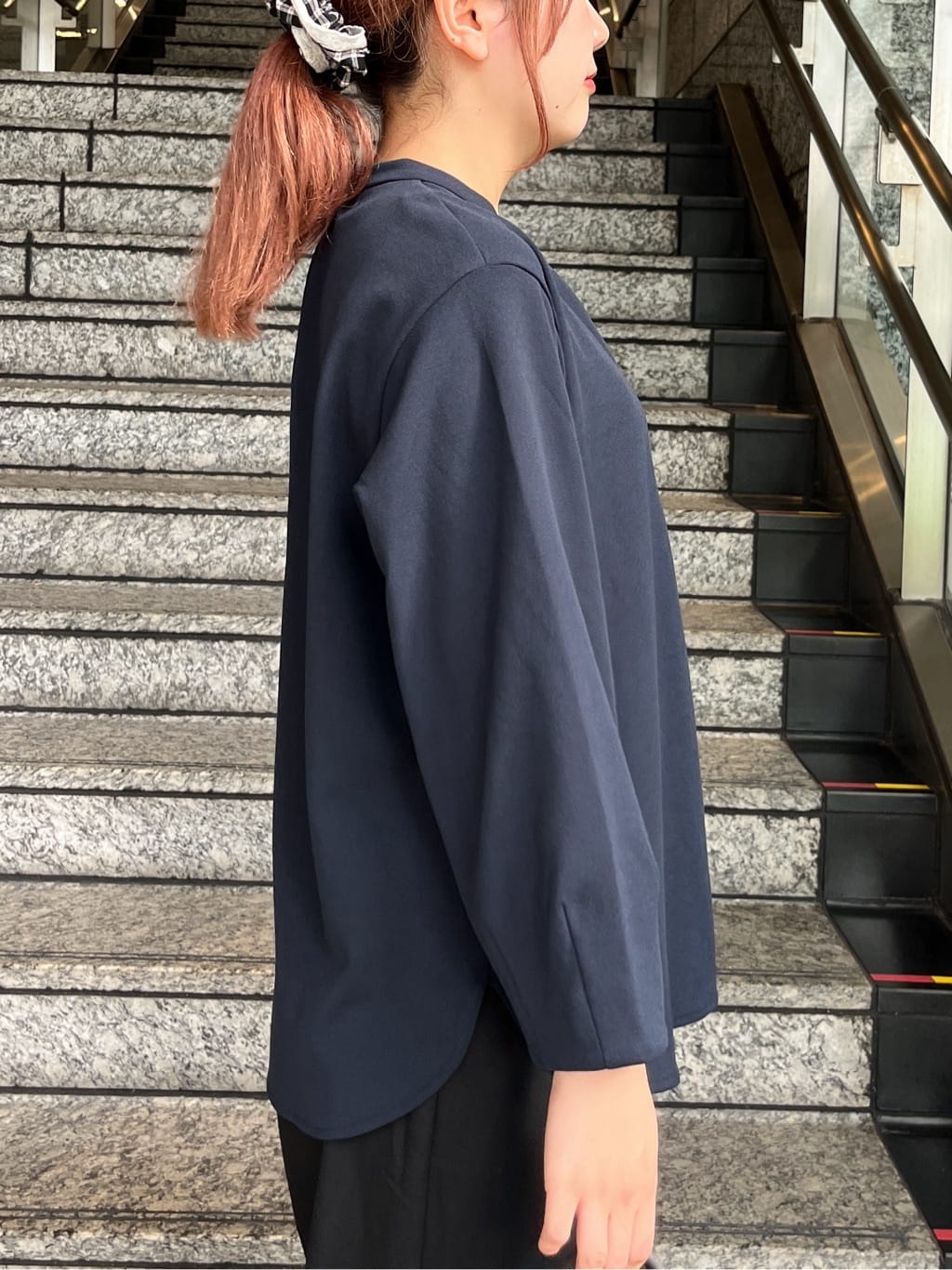HANNAさんの「OPAQUE.CLIP｜スキッパートップス【吸水速乾／UVケア／洗濯機OK】」を使ったコーディネート