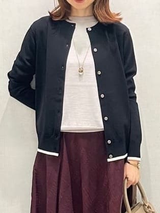Miwaさんの「UNTITLED｜【8色展開／コンパクト丈】レーヨン混 コクーンニット」を使ったコーディネート