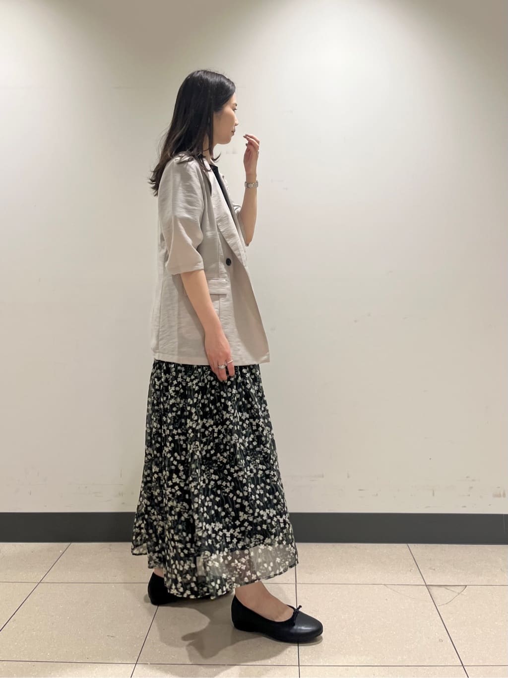 shokoさんの「INDIVI｜ライトダブルジャケット」を使ったコーディネート