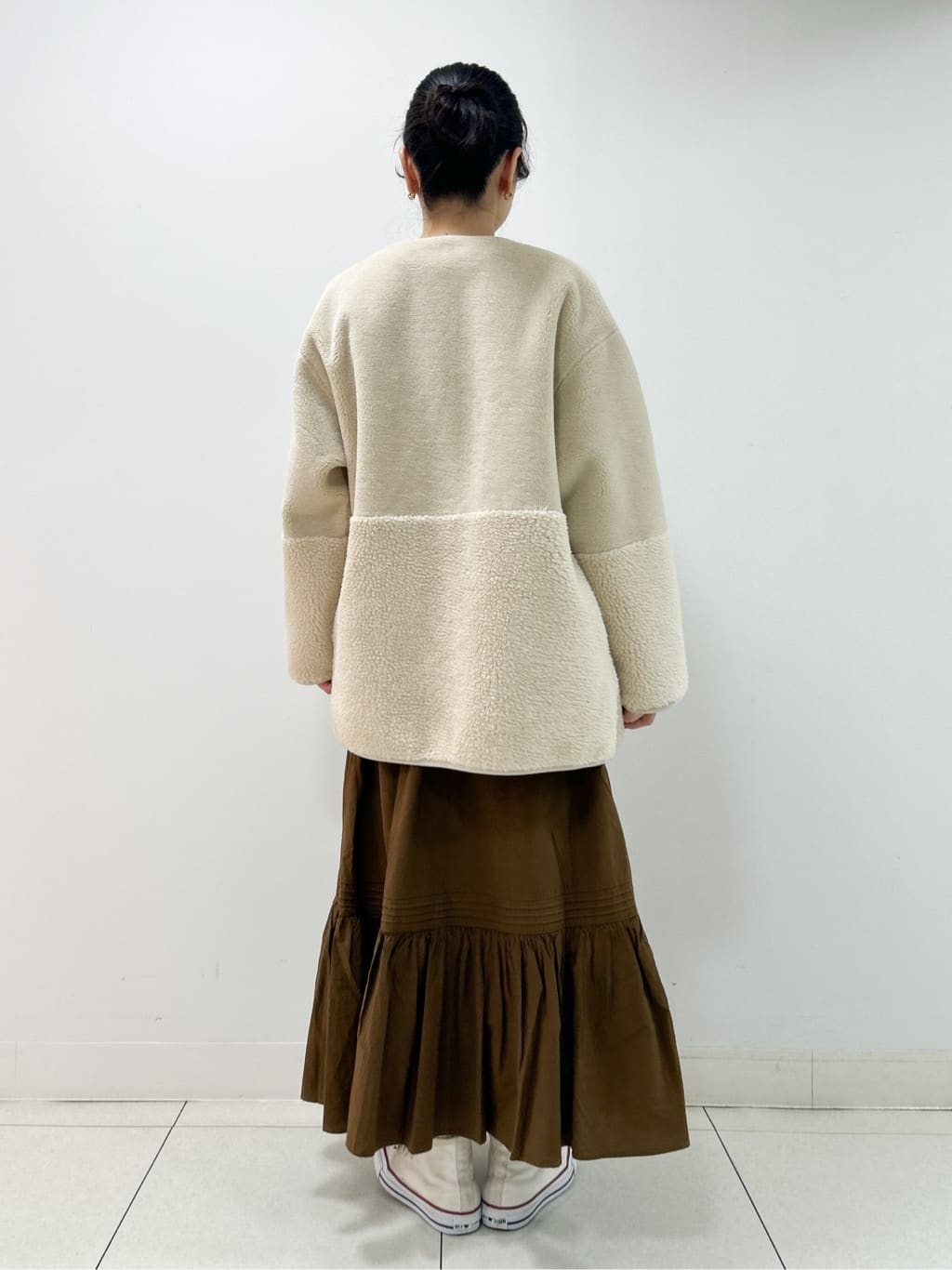 Kaiさんの「Dessin｜【2WAY】フェイクムートンコート」を使ったコーディネート