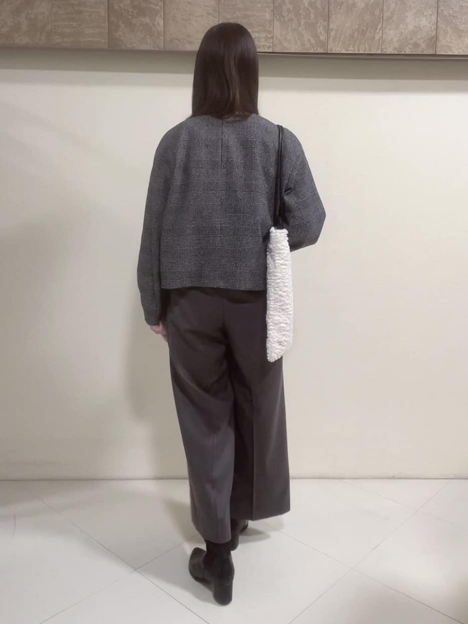 yukaさんの「Reflect｜【選べる8色／スカートにもパンツにも◎】ウール混ボートネックニット」を使ったコーディネート