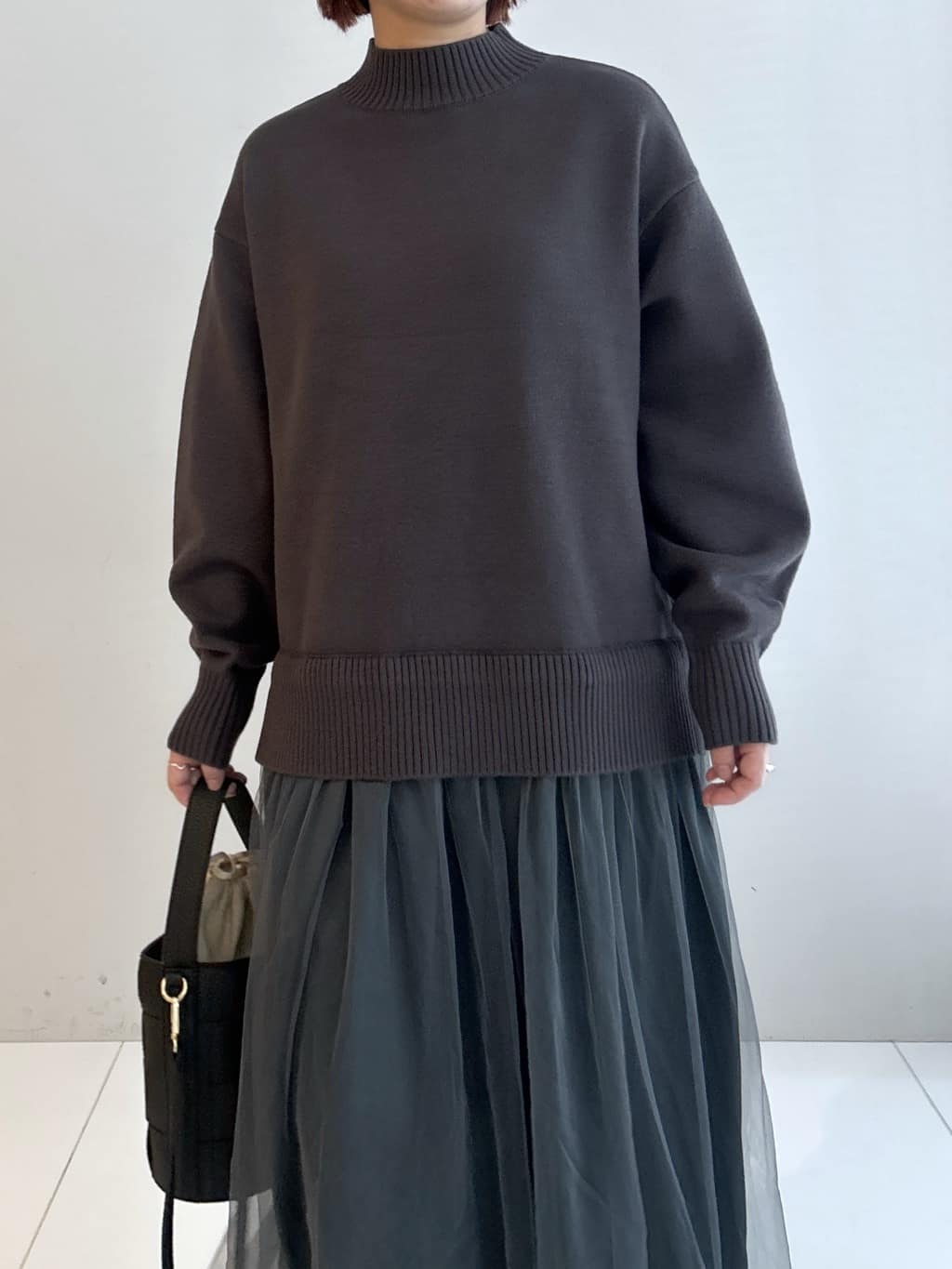 Hirokaさんの「Dessin｜【洗える】ニットチュールドッキングワンピース」を使ったコーディネート