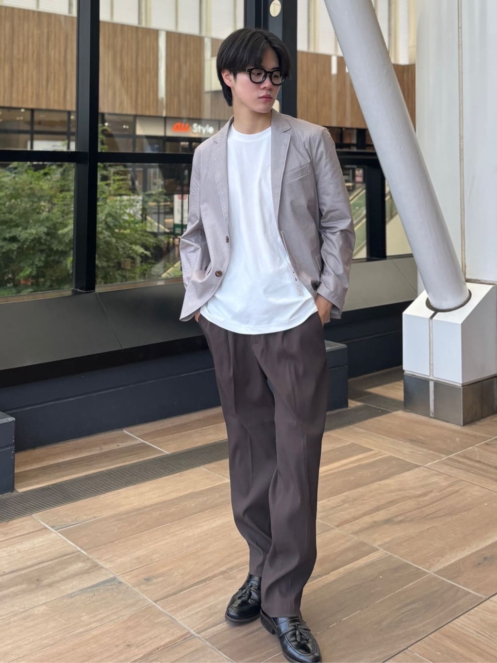 うらしーさんの「THE SHOP TK｜パーフェクテックリンクス半袖Tシャツ 【接触冷感／吸水速乾／UVカット／洗濯機OK】」を使ったコーディネート