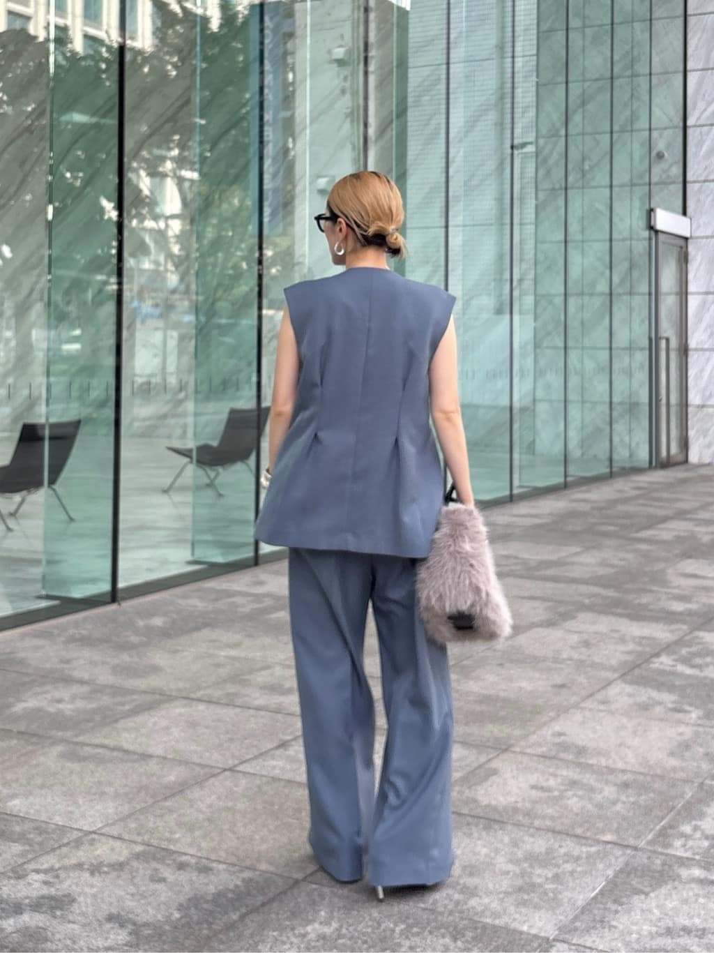 kotakiさんの「INDIVI｜【セットアップ対応】ウーステッドライクジレジャケット」を使ったコーディネート