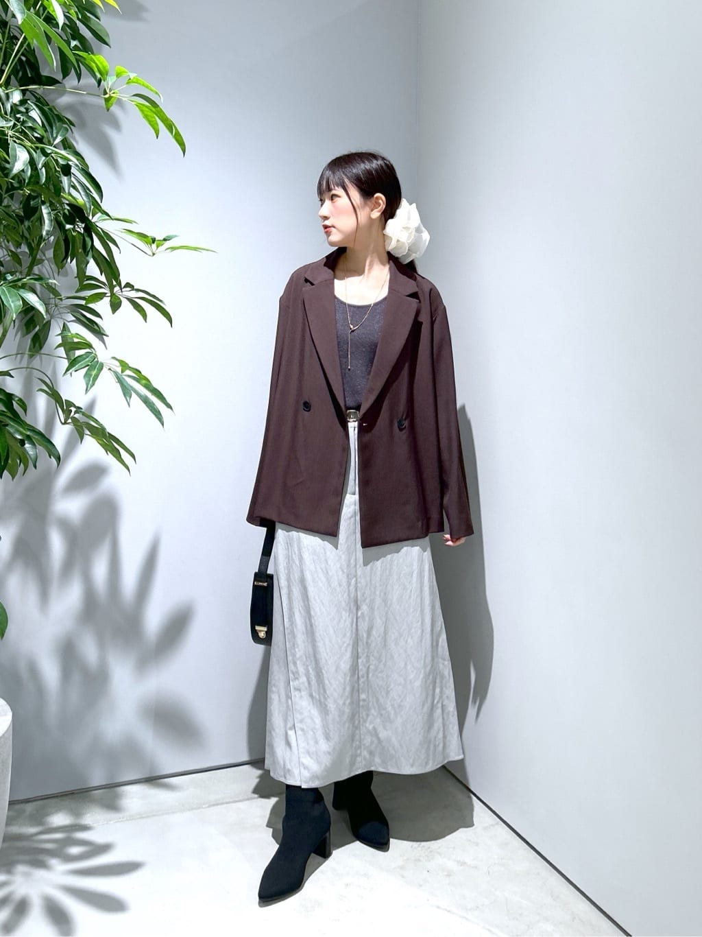 Renoさんの「INDIVI｜ロングニットタンク」を使ったコーディネート