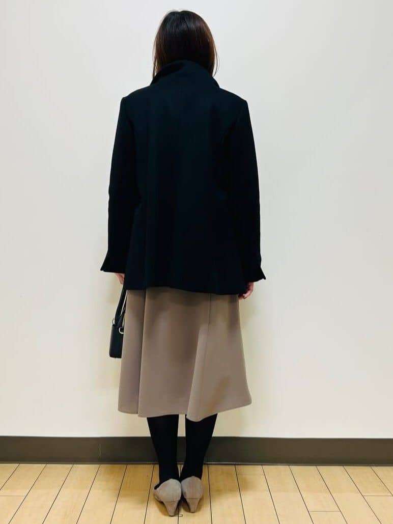 miiiさんの「Reflect｜【SS-4Lサイズ／衿が顔に当たらない◎】スタンドネックミドルコート」を使ったコーディネート