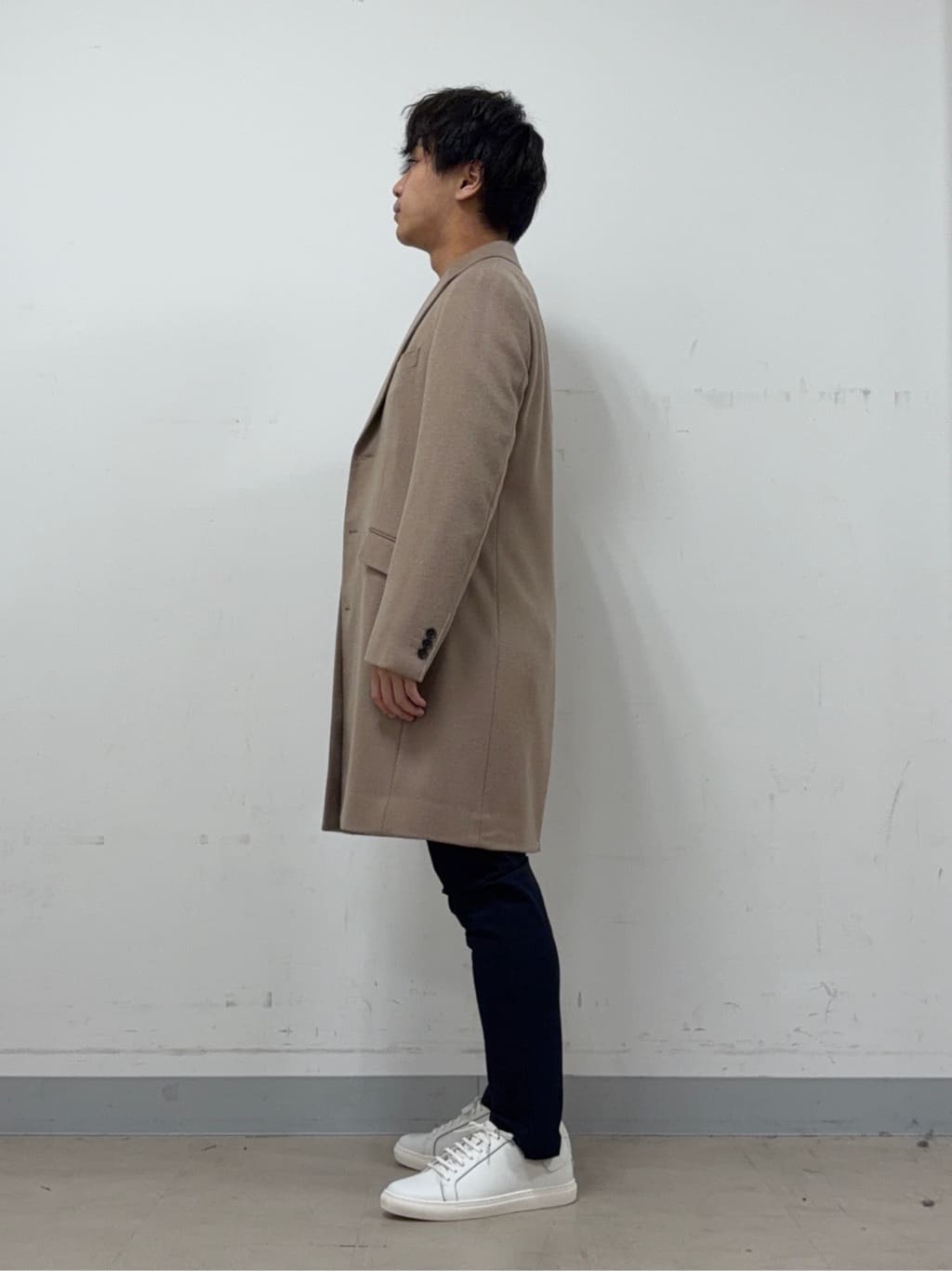 Hiroさんの「TAKEO KIKUCHI｜カシミヤブレンド ビーバー調チェスターコート」を使ったコーディネート