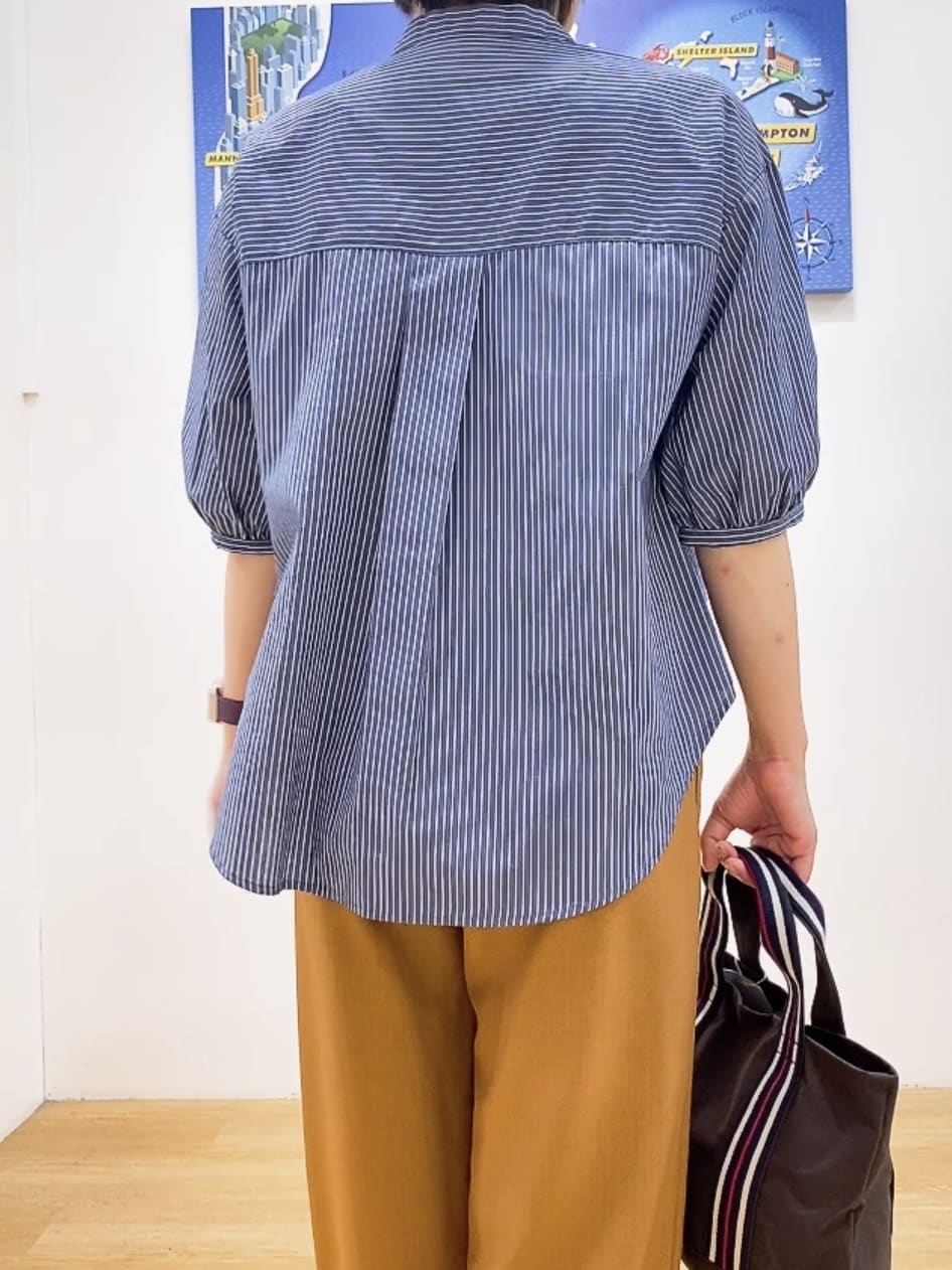 Hamaさんの「Dessin｜【洗える】フリルバンドカラー五分袖ブラウス」を使ったコーディネート