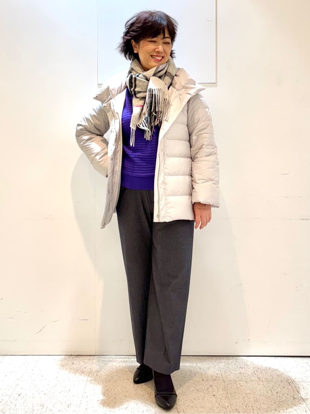 ヤスコさんの「Reflect｜【SS-4Lサイズ】フーデッドミドルダウンコート」を使ったコーディネート